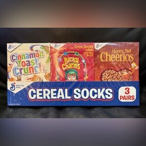 Box of 3 Pairs General Mills Cereal Socks